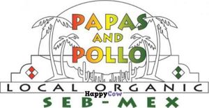 logo at Papas and Pollos in Sebastopol