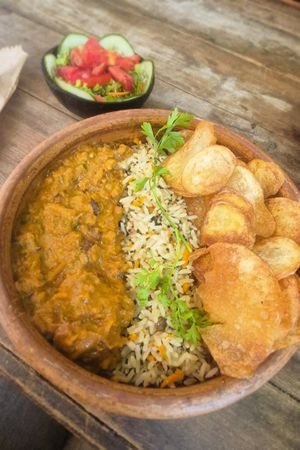 Mushroom Strogonoff at Cozinha Buliçosa in Recife