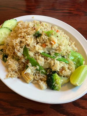 Thai Fried Rice (vegan upon request). at Joy's Pattaya Thai Restaurant in Richfield