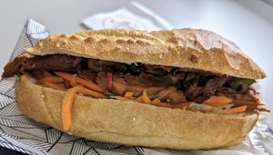 Vegan BBQ Pork Salad Roll at Amie Bakery Cafe in Melbourne