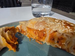 Avjar and potato at Maznik in Spotswood