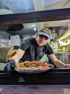 Danya, the chef and the owner of Daner Pizza at Daner Pizza in Tbilisi