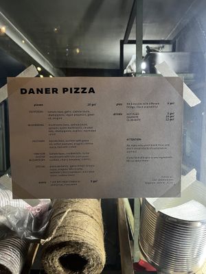 Menü  at Daner Pizza in Tbilisi