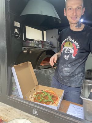 Pepperoni with cheese 😋  at Daner Pizza in Tbilisi