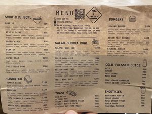 Menu at the new location (the old location has a bit more on the menu.  But both location are amazing!)  at iVegan Supershop Old Quarter Hanoi - Healthy Plant Based Cafe in Hanoi