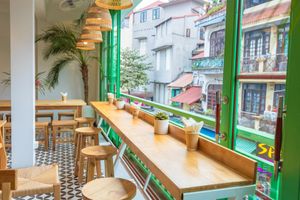 The view at iVegan Supershop Old Quarter Hanoi - Healthy Plant Based Cafe in Hanoi