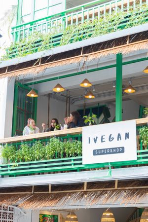 view at iVegan Supershop Old Quarter Hanoi - Healthy Plant Based Cafe in Hanoi