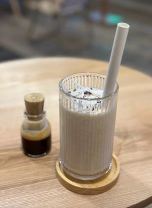 Coconut coffeeee at iVegan Supershop Old Quarter Hanoi - Healthy Plant Based Cafe in Hanoi