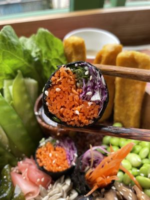 Nori roll #Veganuary at iVegan Supershop Old Quarter Hanoi - Healthy Plant Based Cafe in Hanoi