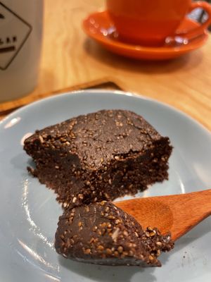 Chocolate brownie  #Veganuary at iVegan Supershop Old Quarter Hanoi - Healthy Plant Based Cafe in Hanoi