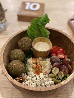 Falafel bowl  at iVegan Supershop Old Quarter Hanoi - Healthy Plant Based Cafe in Hanoi