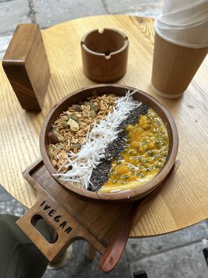rise and shine smoothie bowl  at iVegan Supershop Old Quarter Hanoi - Healthy Plant Based Cafe in Hanoi