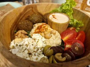 The falafel bowl at iVegan Supershop Old Quarter Hanoi - Healthy Plant Based Cafe in Hanoi