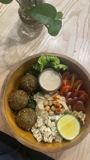 Falafel bowl  at iVegan Supershop Old Quarter Hanoi - Healthy Plant Based Cafe in Hanoi