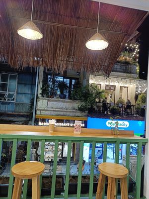 The balcony at iVegan Supershop Old Quarter Hanoi - Healthy Plant Based Cafe in Hanoi