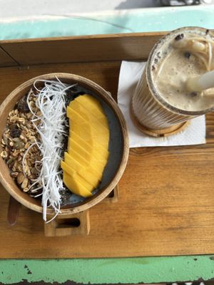 Blue Smoothie Bowl  at iVegan Supershop Old Quarter Hanoi - Healthy Plant Based Cafe in Hanoi