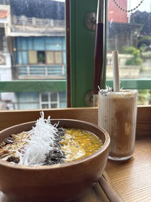 Mango Smoothie Bowl   at iVegan Supershop Old Quarter Hanoi - Healthy Plant Based Cafe in Hanoi