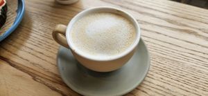 Oat Milk Coffee at iVegan Supershop Old Quarter Hanoi - Healthy Plant Based Cafe in Hanoi