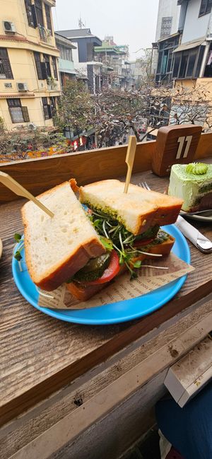 Roasted Veggie Sandwich at iVegan Supershop Old Quarter Hanoi - Healthy Plant Based Cafe in Hanoi