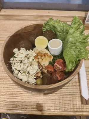 Falafel Bowl at iVegan Supershop Old Quarter Hanoi - Healthy Plant Based Cafe in Hanoi