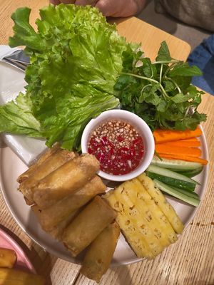 Spring Rolls are wow at iVegan Supershop Old Quarter Hanoi - Healthy Plant Based Cafe in Hanoi