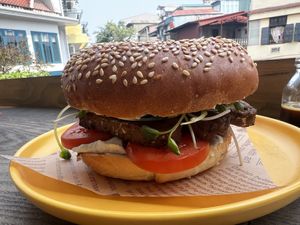Breakfast bagel!!!!!!!!!  at iVegan Supershop Old Quarter Hanoi - Healthy Plant Based Cafe in Hanoi