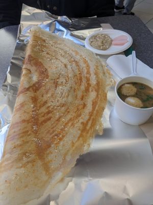 Chili onion masala dosa at Almond Dosa in Surrey