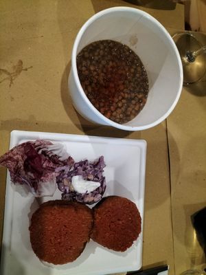 "Cotechino" with lentils at Dastra in Turin