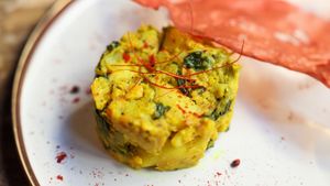 Farmer's market curry at Dastra in Turin