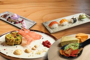 Our tasting menu of the day at Dastra in Turin