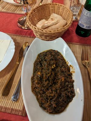 Matter paneer at Weissberg Restaurant in Saarbrucken