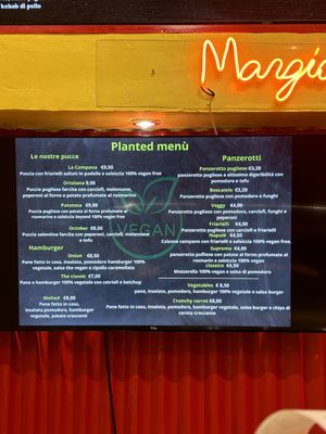 Vegan menù  at The Alley in Milan