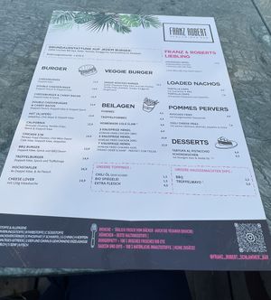 Speisekarte   at Franz Robert in Traunreut