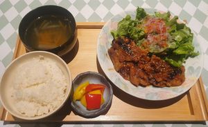 Fresh and filling meal at Silver Backs Cafe in Kyoto