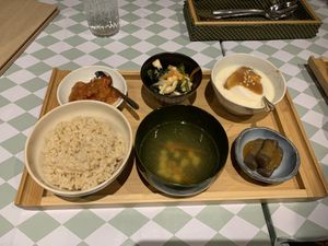 Obanzai set meal   at Silver Backs Cafe in Kyoto