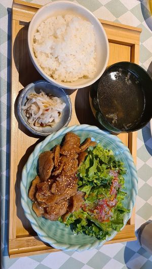 Vegan meat plate at Silver Backs Cafe in Kyoto