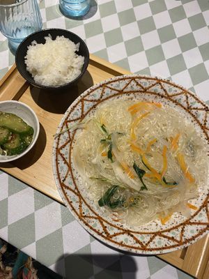 Vermicelli noodles   at Silver Backs Cafe in Kyoto