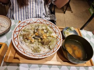 Green curry at Silver Backs Cafe in Kyoto