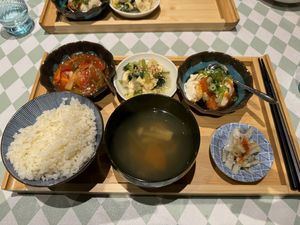 Obanzai set  at Silver Backs Cafe in Kyoto