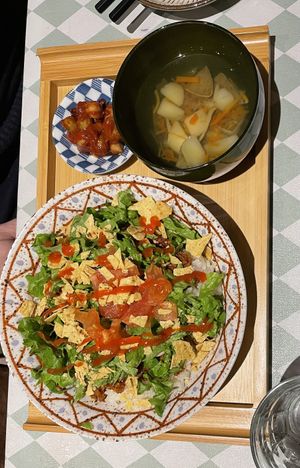 Taco rice  at Silver Backs Cafe in Kyoto