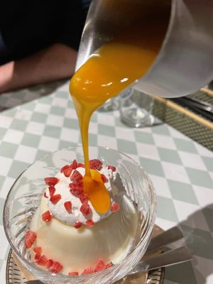 Pudding  at Silver Backs Cafe in Kyoto