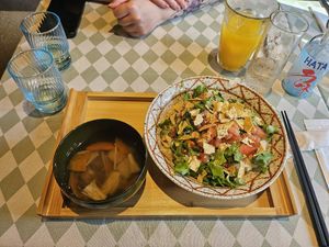 rice nachos at Silver Backs Cafe in Kyoto