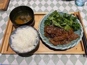 Set meal  at Silver Backs Cafe in Kyoto
