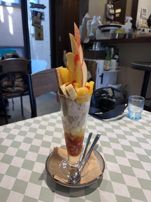 Parfait  at Silver Backs Cafe in Kyoto
