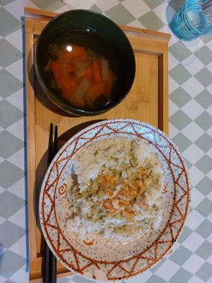 Green Curry at Silver Backs Cafe in Kyoto
