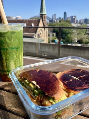 Matcha-mango  at Ballsy Tea in North Sydney