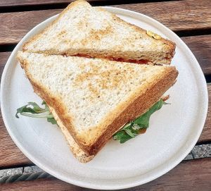 Breakfast Toastie  at Ballsy Tea in North Sydney