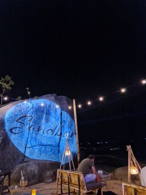 Beach at Sandbar Beachclub Restaurant and Bar in Koh Tao