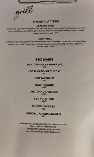  at Sandbar Beachclub Restaurant and Bar in Koh Tao