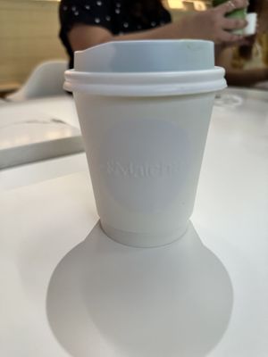 Hot matcha  at And Matcha in Davao City